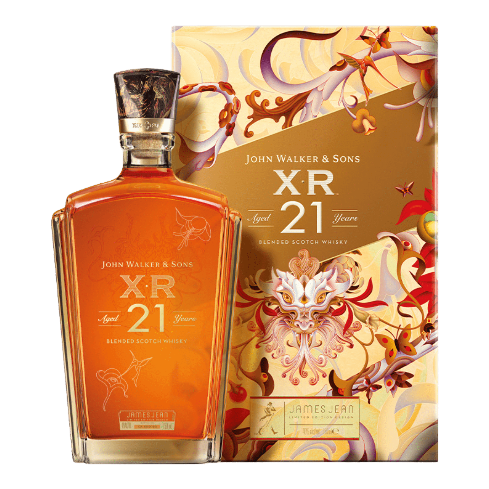 Johnnie Walker & Sons XR 21yo 750ml Year of the Wood Dragon 2024 Lunar New Year Edition at ₱9499.00 | Boozy.ph