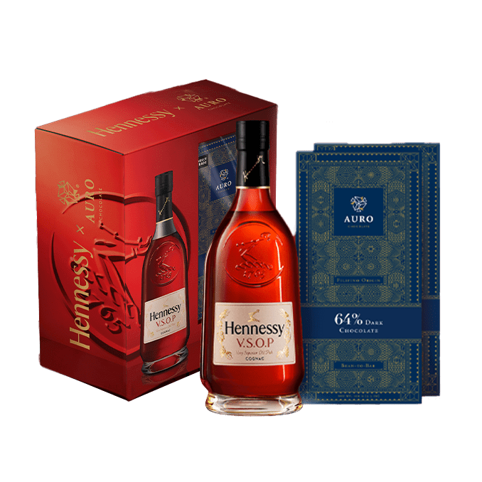 Hennessy V.S.O.P Cognac 700ml x Auro Chocolate Limited Edition at ₱4089.00 | Boozy.ph