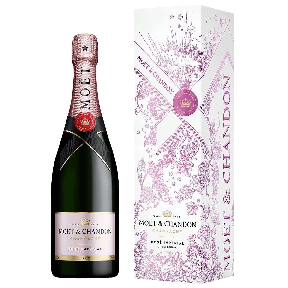 Moet & Chandon Imperial Rose Champagne 750ml Holiday Edition 2024 at ₱4177.00 | Boozy.ph