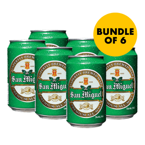 San Miguel Premium All-Malt 330 mL Can Bundle of 6 at ₱594.00 | Boozy.ph