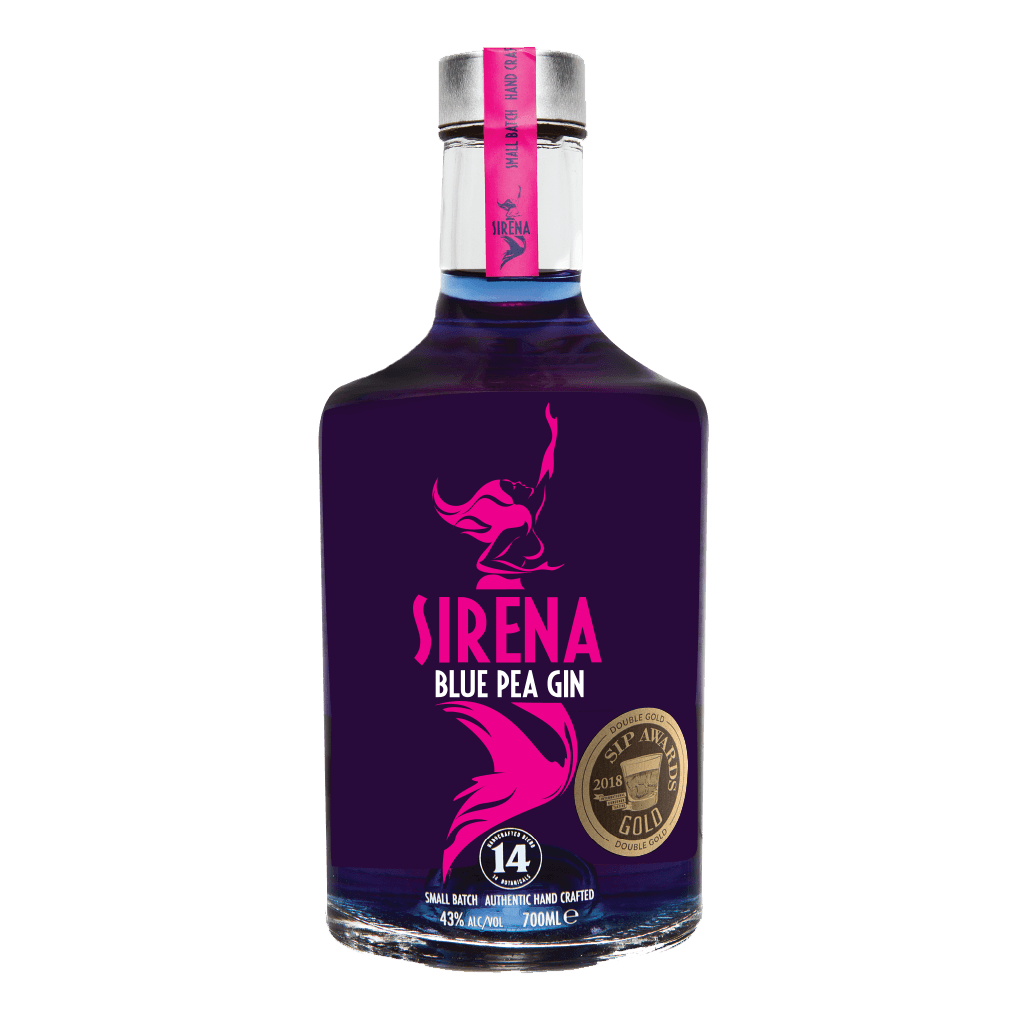 Sirena Blue Pea Gin 700ml at ₱1339.00 | Boozy.ph